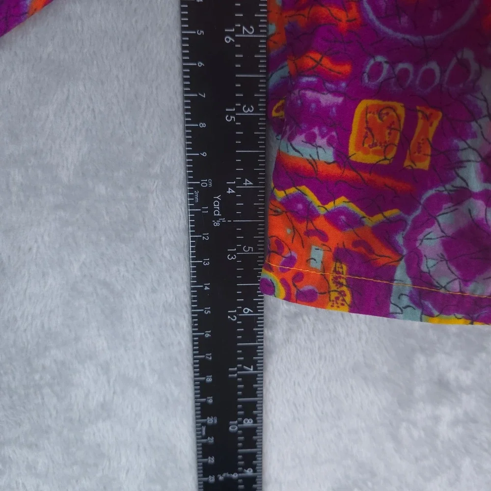 Weekends Beachwear Swim Trunks Men XL Purple Orange Vintage 90s Retro Print